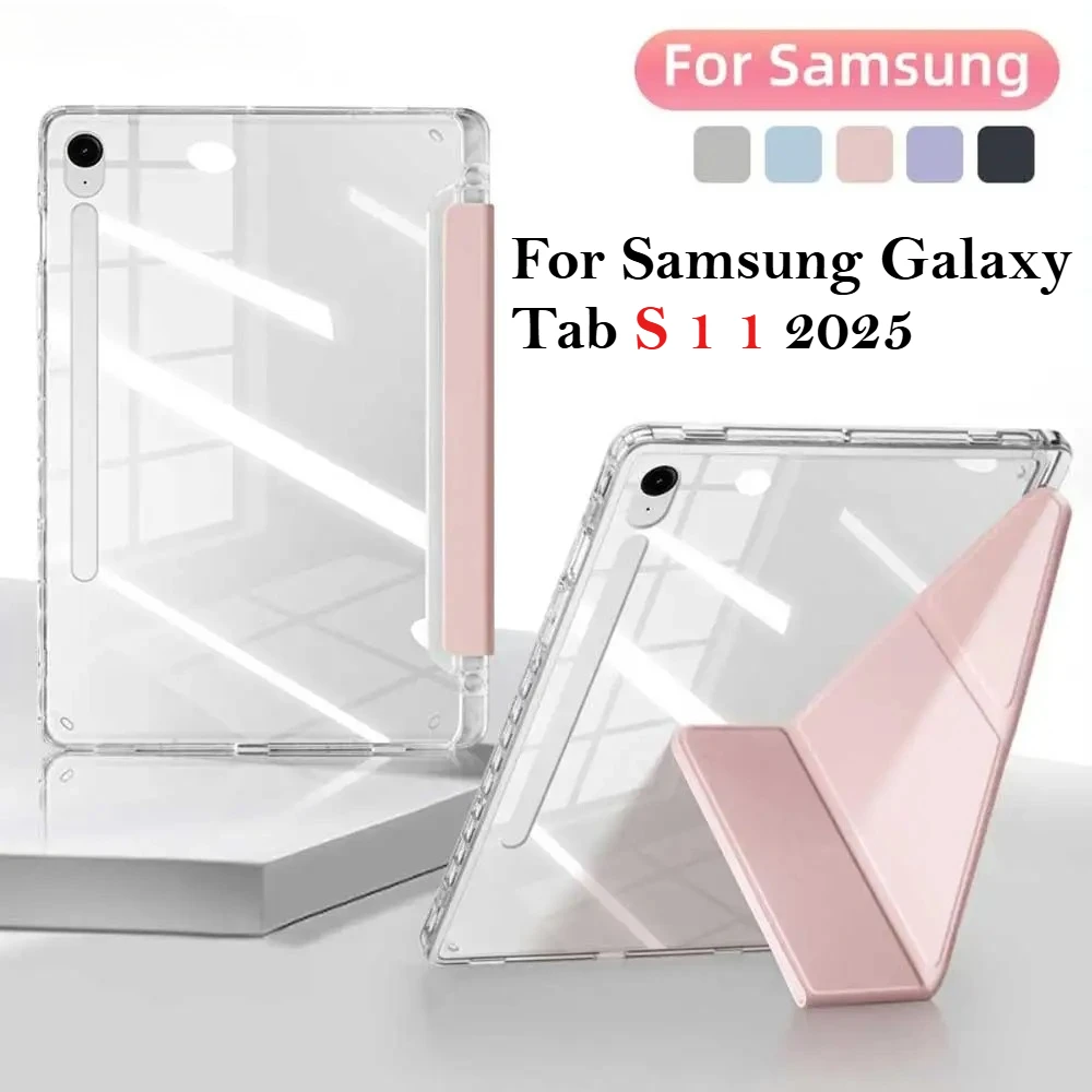 Versatile Y-Fold Stand Smart Tablet Case with Pencil Holder