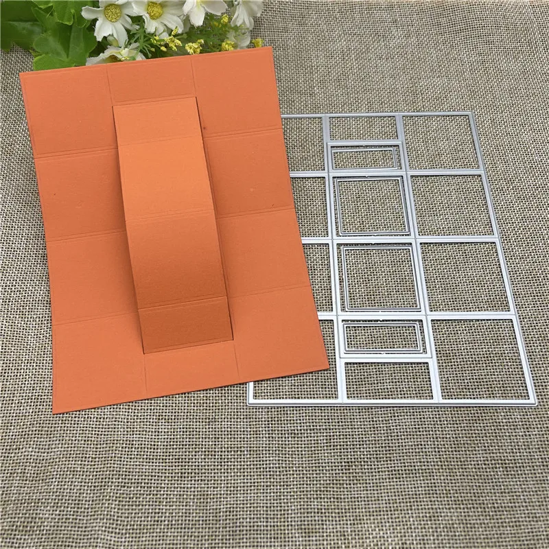 

Square background craft Frame card dies metal die decoration for scrapbook punching card cutting DIY process edge cutting