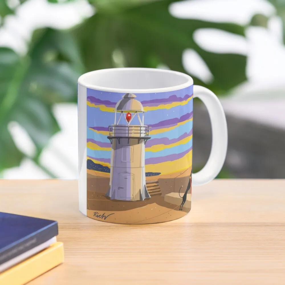 

Lighthouse at Sunset Coffee Mug Thermo Cup For Coffee Aesthetic Coffee Cups Thermo Coffee Cup To Carry Coffee Mug Ceramic