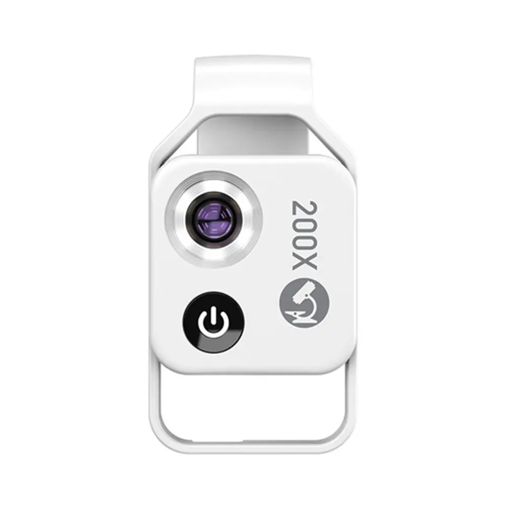 

Микроскоп с увеличением в 200 раз, линза с мобильным светодиодным индикатором CPL, микрокарманные макролинзы для iPhone, Samsung, всех смартфонов