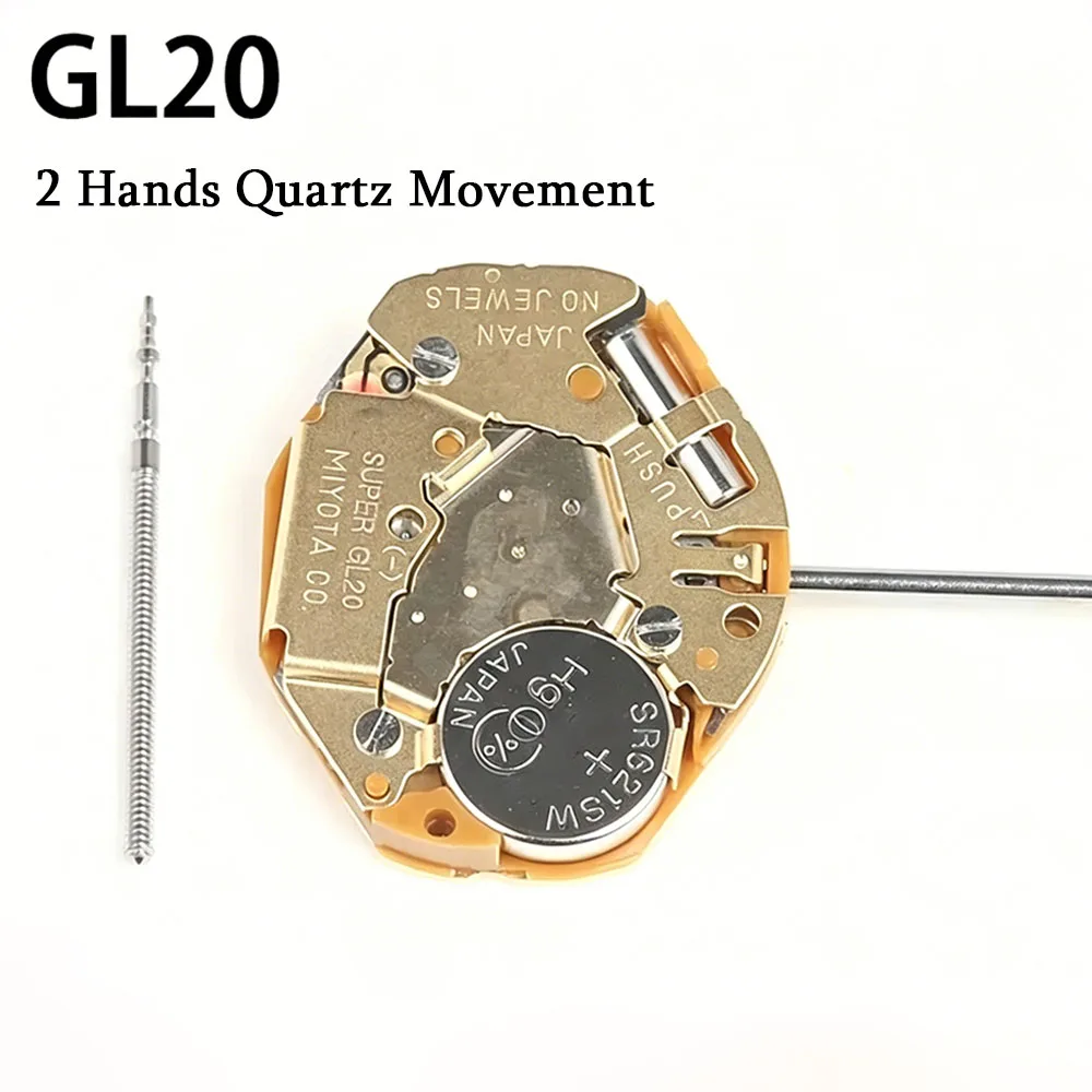 새로운 수입 일본 쿼츠 무브먼트 GL20 GL32 GL22, 2핸즈 표준 시계 무브..