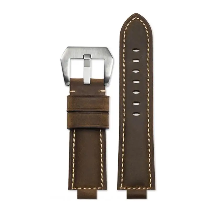 

HAODEE For GST-B400 GST-B200 Wrist Strap Leather Watch Belt Cowhide Watchband Accessories 24*14mm Convex 24*16 Convex Watchbands