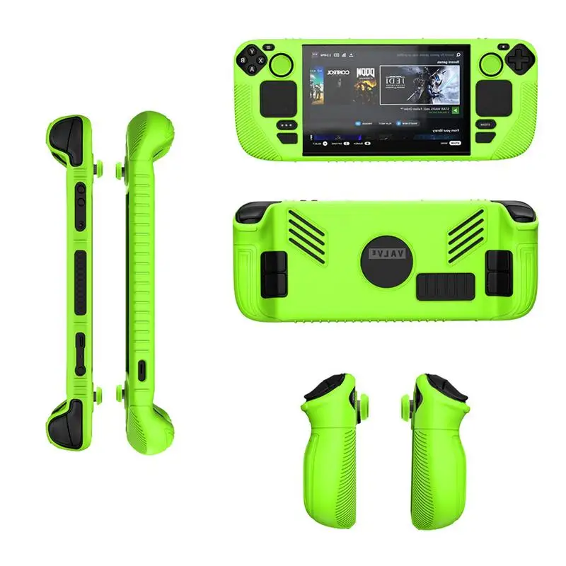 

All-Inclusive Anti-Drop Shockproof Protector Grip Full Protection Controller Silicone Cover Film ForSteam Deck Console Case