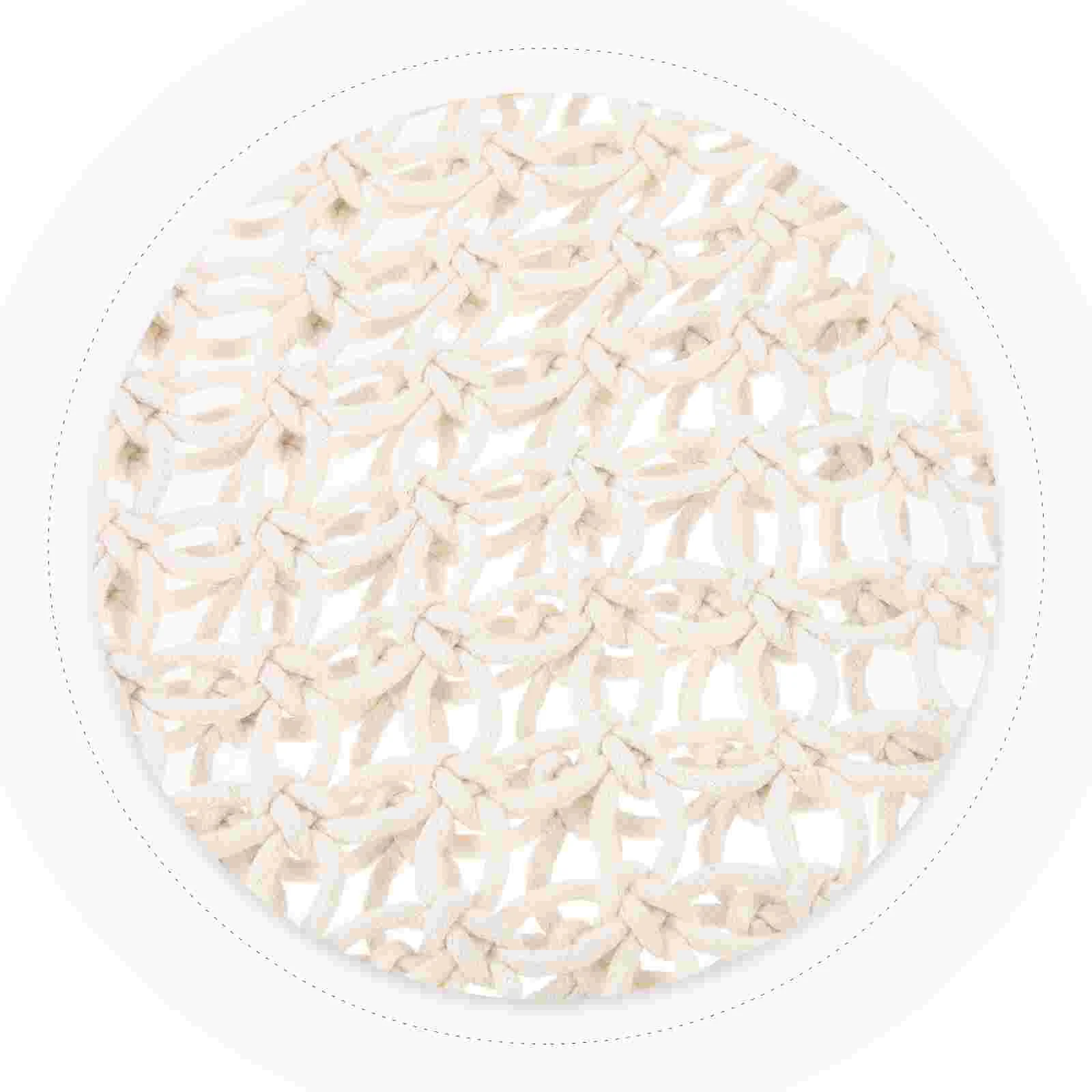 여성용 빨대 지갑, 짠 핸드백 니트 메쉬 가방 지갑, 쇼핑 화이트 토트