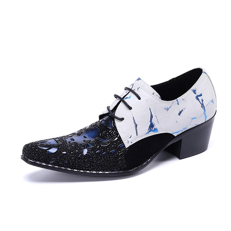 

British Business Casual Leather Shoes Men's Cowhide Pointed Horse Lace A Pedal Set Foot Men's Shoes Breathable Fashion Shoes
