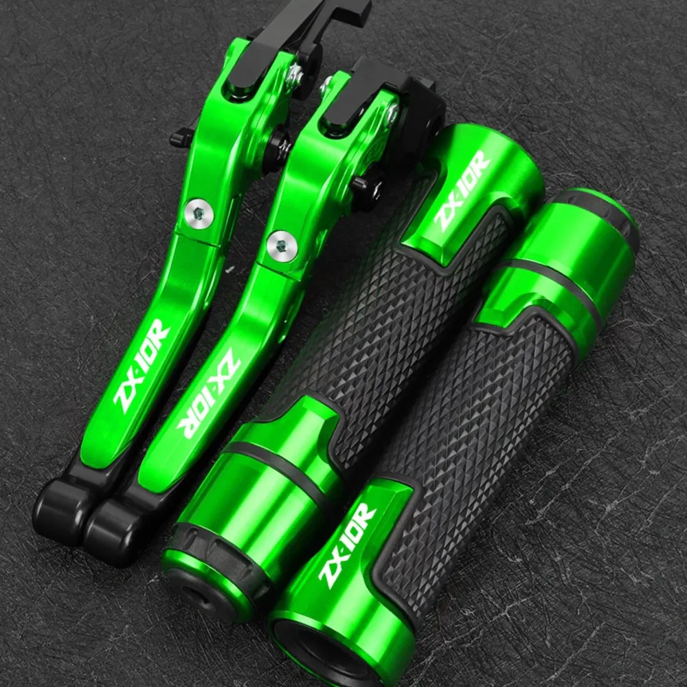 

Motorcycle Accessories FOR KAWASAKI ZX10R ZX-10R 2006-2015 Extendable Brake Clutch Levers Handlebar Grip Handles bar Hand Grips
