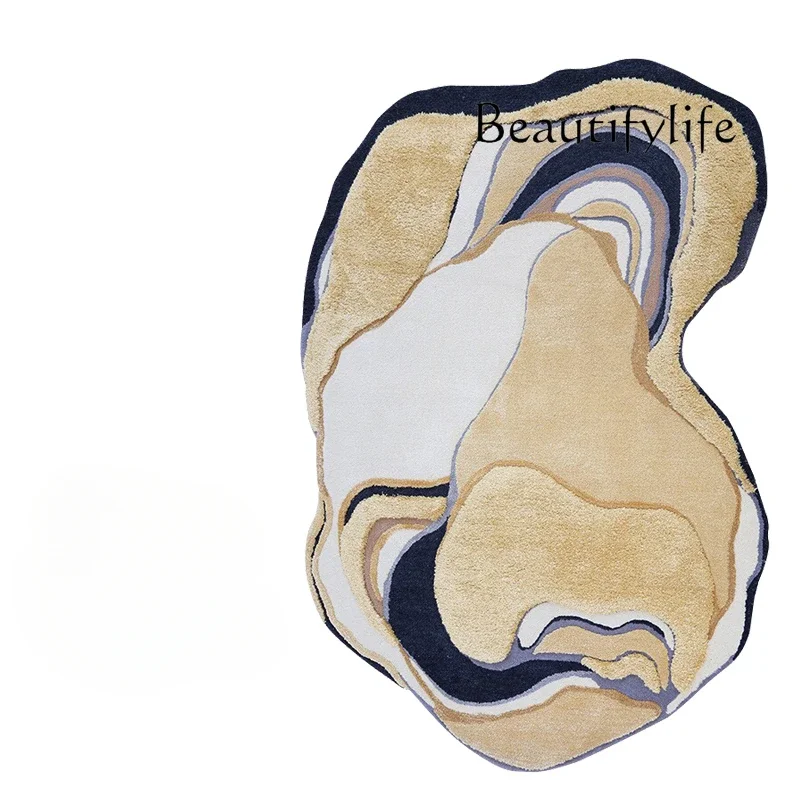 

Wool Irregular Art Carpet Living Room Simple Modern Designer Abstract Shaped