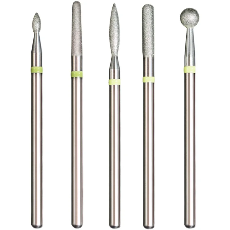 5 Pcs 러시아 스타일 학습자 매니큐어 카바이드에 대 한 다이아몬드 밀링 커터 사용 죽은 피부 제거 가벼운 네일 드릴 비트