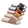 2024 Linen Home Slippers Soft Sole Silent Breathable Shoes in Spring Cotton and Linen Slippers for All Seasons Anti Slip Indoor 6