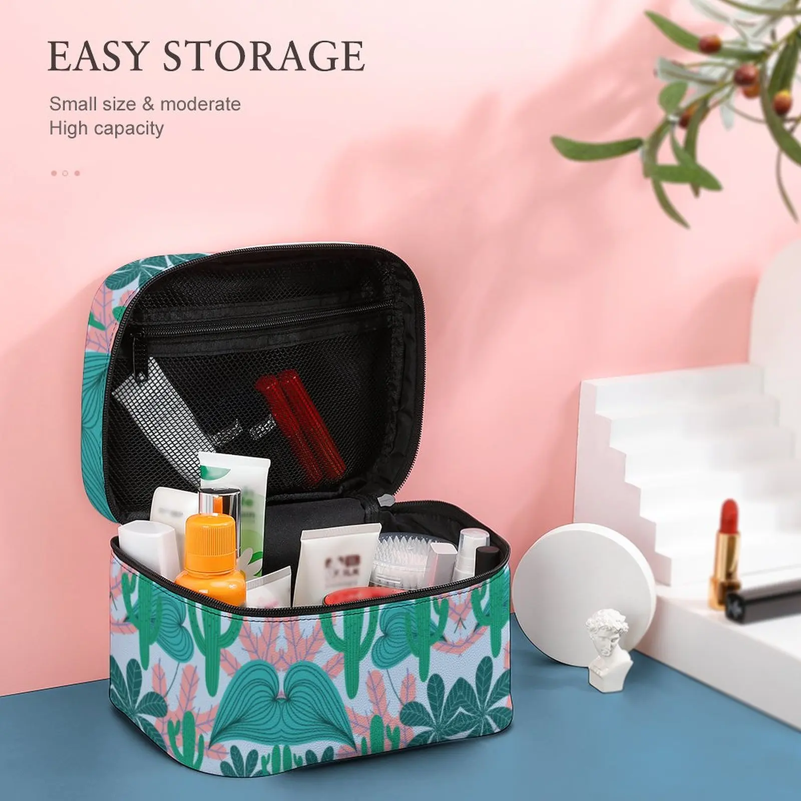 Customized Pattern Makeup Bag Outdoor Travel Makeup Bag Women Multifunction Cosmetic Bag Girl Outdoor Waterproof Make Up Case
