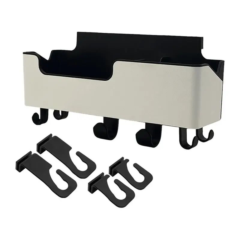 Backseat Car Organizer With Cup Holders Car Seat Storage Box Multifunctional Organizer With Cup Holder Headrest