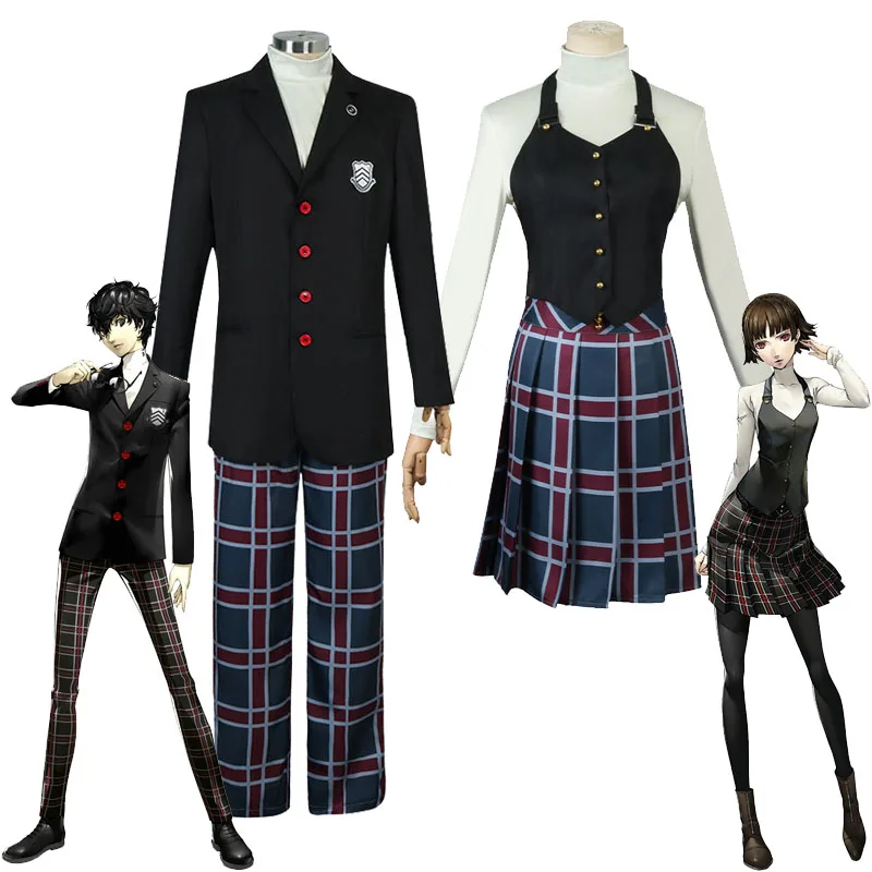 

Persona 5 Amamiya Ren Cosplay Uniform Suits Makoto Niijima Cosplay Costumes Queen And Joker Halloween P5 Anime Clothing