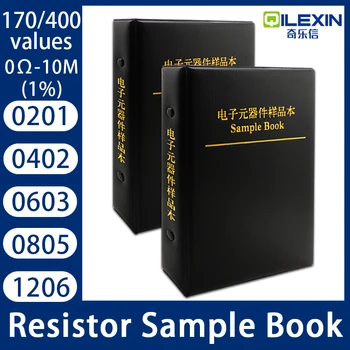 Resistor Kit SMD Book 0805 Resistor Assortment Kit 0201 0402 0603 1206 1% FR-07 170 Values 400 Values 0R-10M Smd DIY Sample Book 1