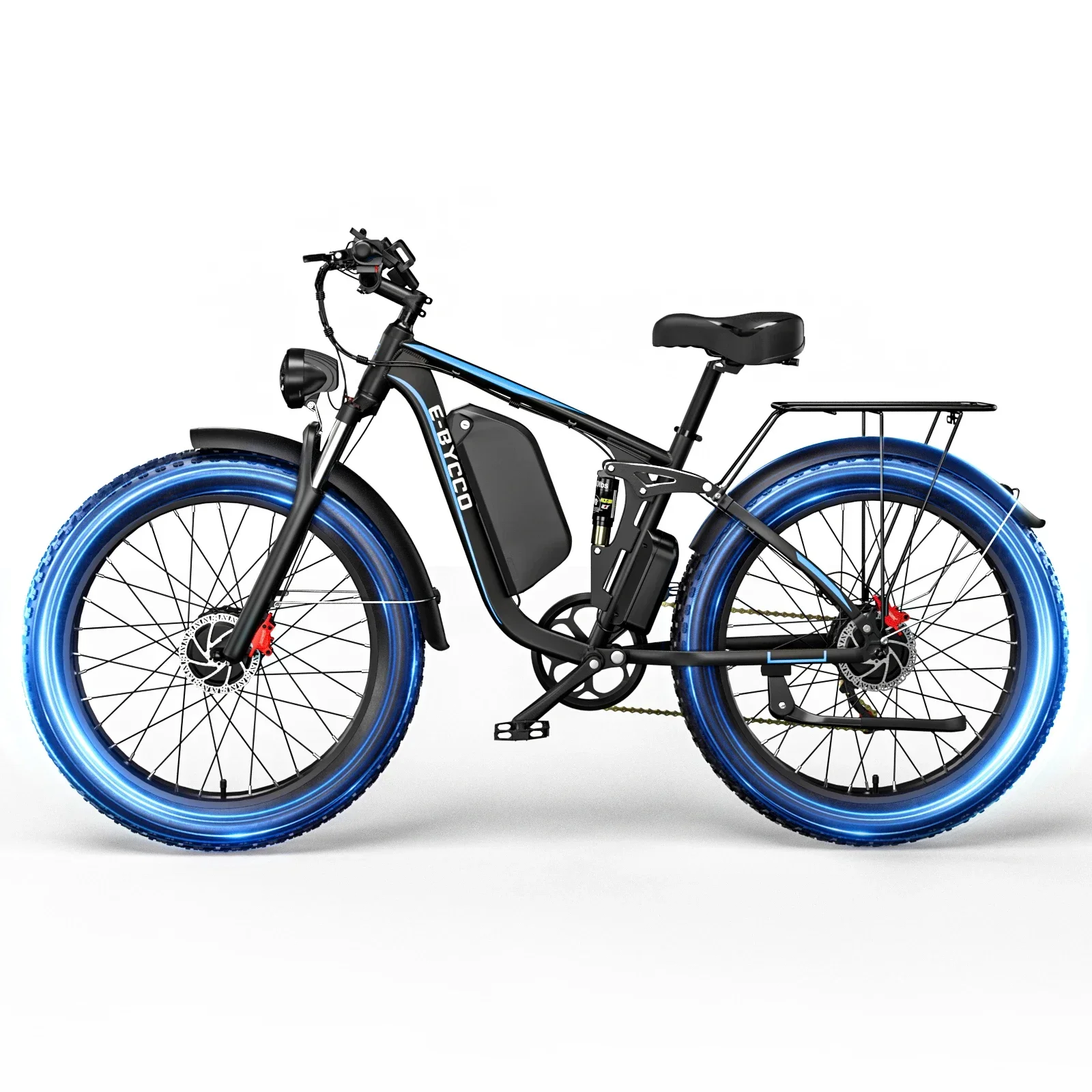 Electric Bike 2000W Dual Motor 52V 23AH Battery adult E- Bike Speed 55KM/H Off-Road Full Suspension 26 Inch Electric bicycle