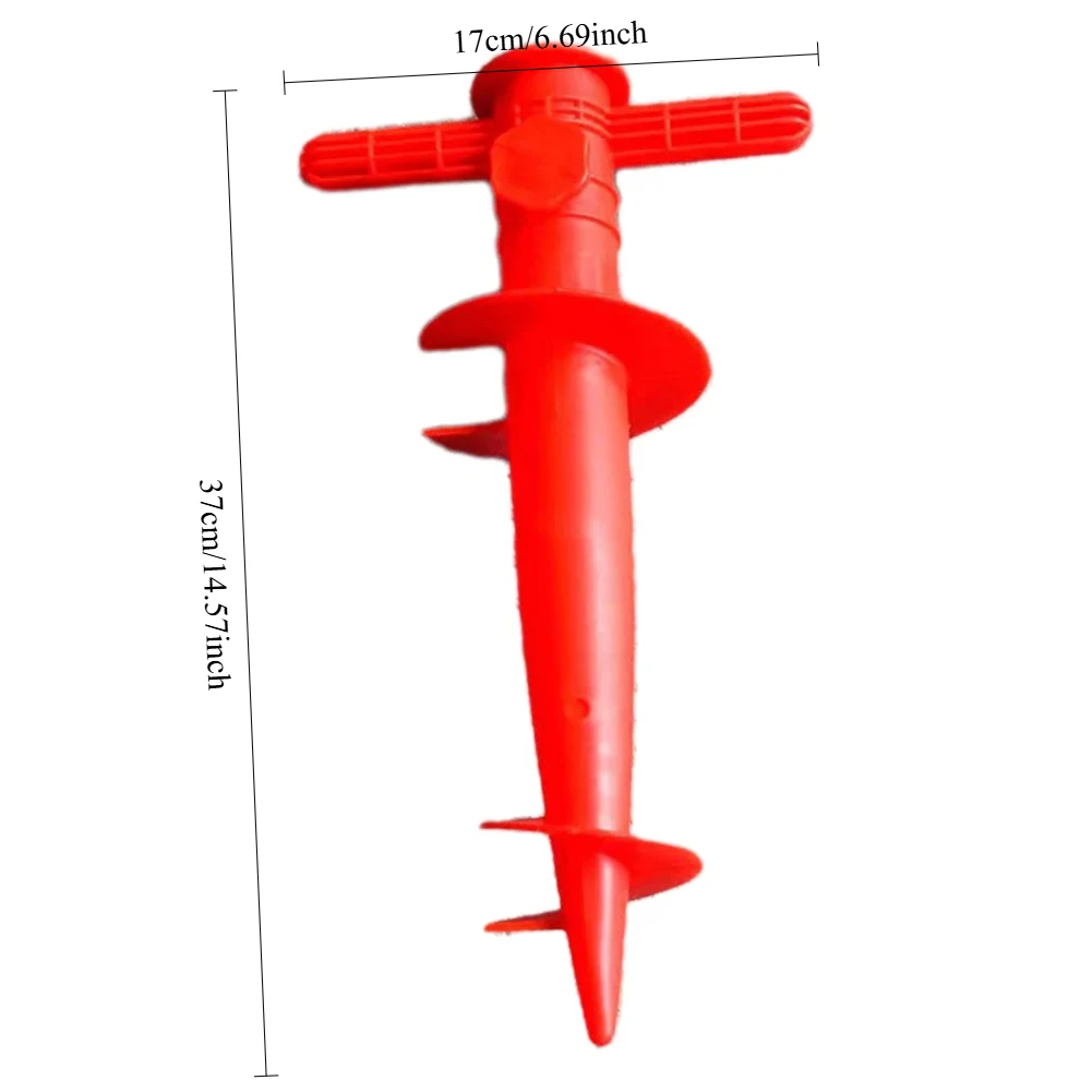 1PC Umbrella Base Adjustable Plastic Sun Beach Patio Sand Ground Fixing Tools Anchor Stand Spike Auger Keep Holder Garden Access