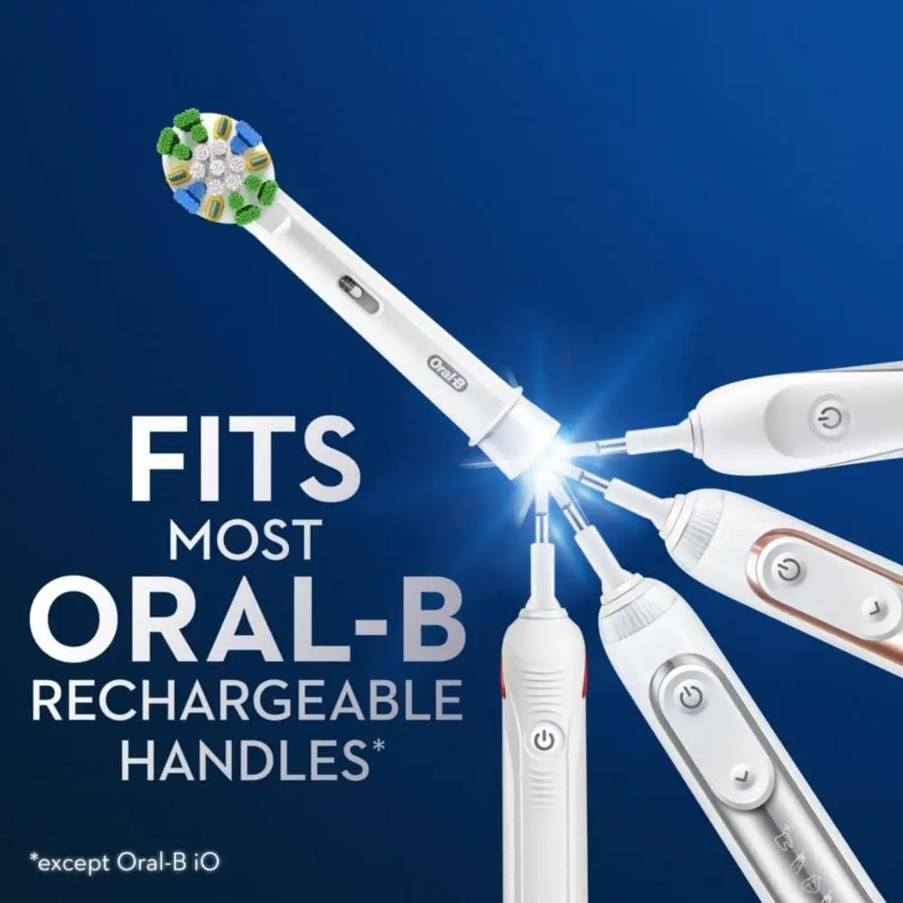 Oral−B EB60-4EL WHITE Oral-B Electric Toothbrush Replacement Brush Heads Refill