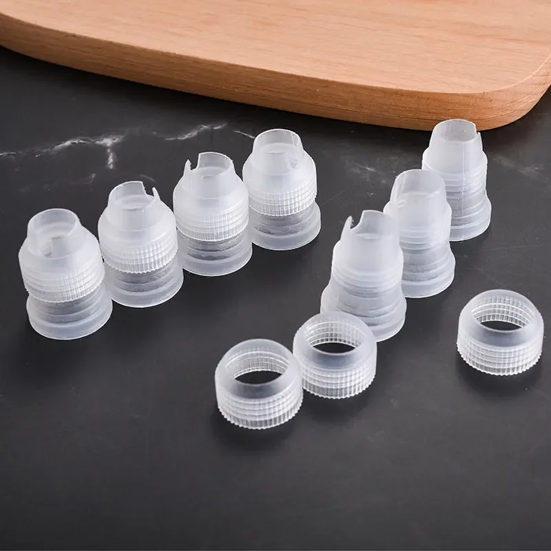 10Pcs/lot Plastic Decorating Mouth Converter Adapter Confectionery Pastry Tips Connector Nozzle Sets Cake Decoration Tools cake decorating tip set,cake icing nozzles,baking nozzle set,cake decorating nozzle set