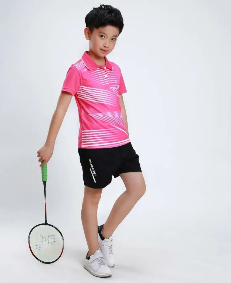 Children's Badminton T-shirts Short Sleeved Men/Women Suits Table Tennis Jerseys Ping Pong Shirt Students Youth Sport Jersey table tennis clothing