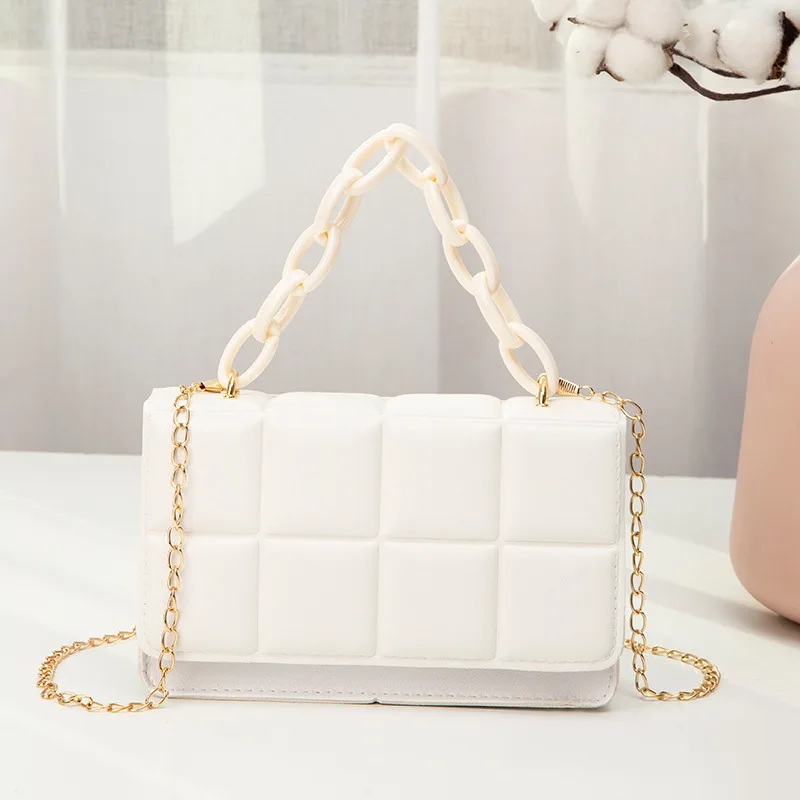 ショルダーバッグ・ポシェット LEATHERY FLAP CHAIN SHOULDER-BAG [2 COLOR] Kate Spade New York Knott Colorblocked Flap Chain Crossbody
