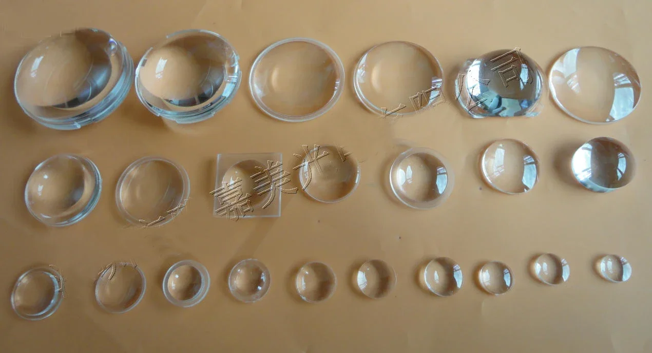 PMMA Plano 볼록 렌즈 직경 729mm 광학 렌즈, 고출력 LED 렌즈