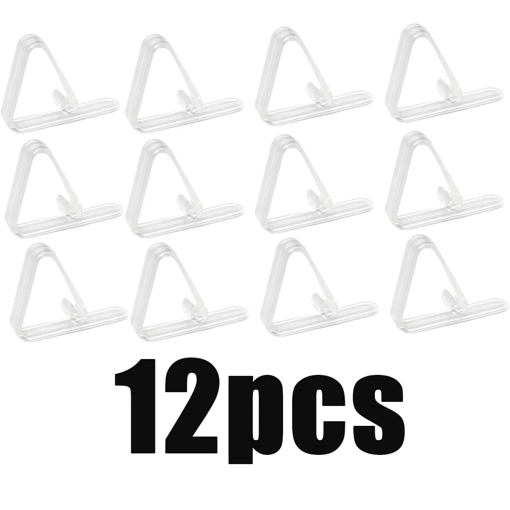 Clear Plastic Tablecloth Clips – Windproof Holders for Home, Kitchen, Restaurant, Weddings, and Parties