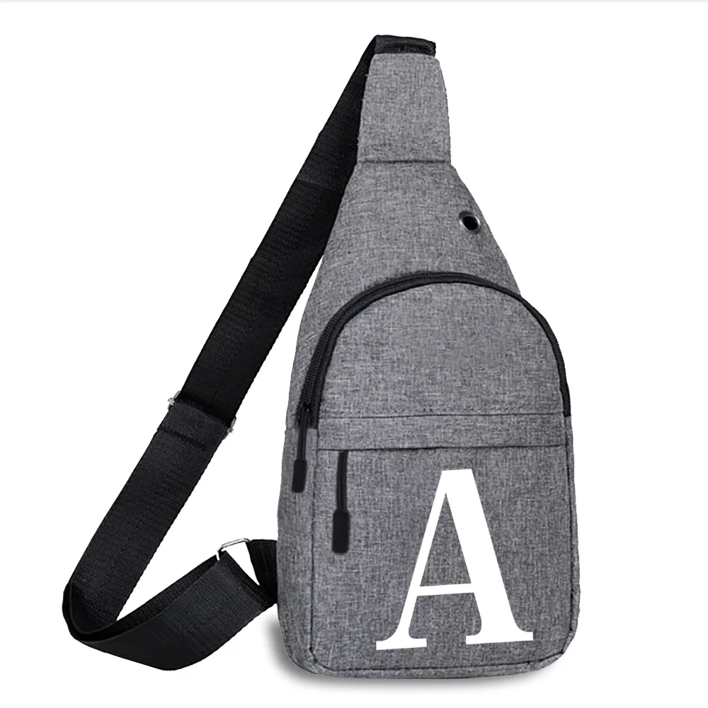 Рисунок 4 - Универсальные белые нагрудные сумки с надписью