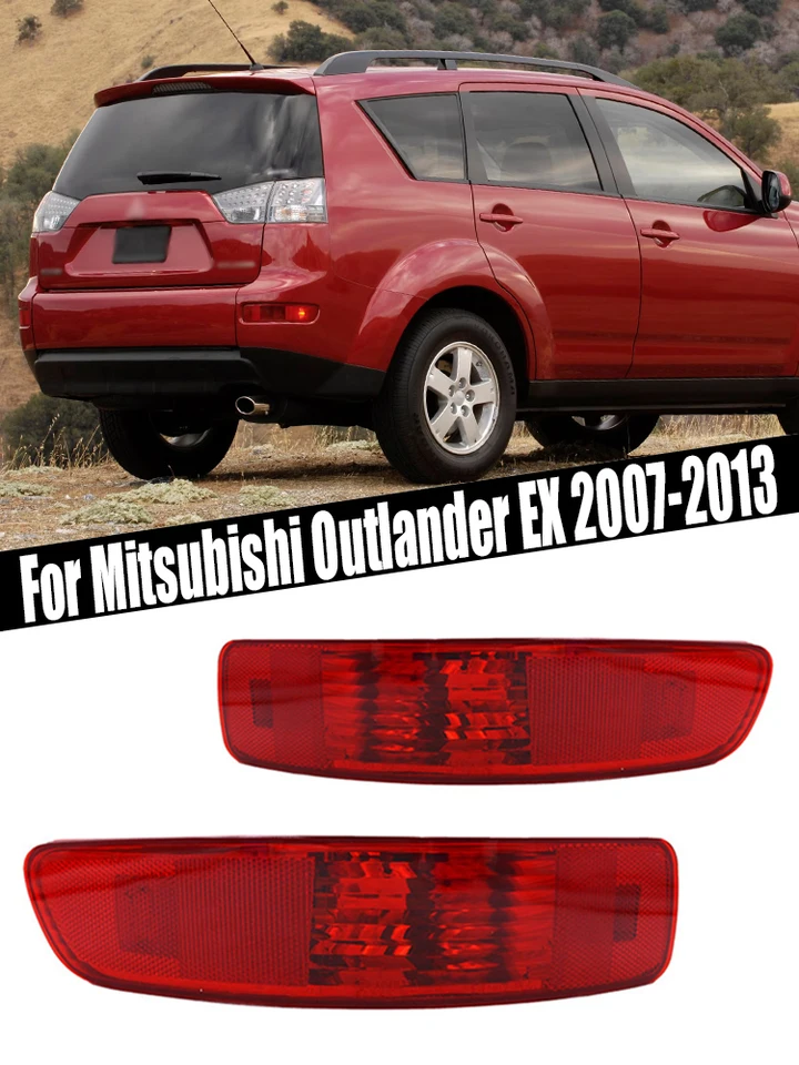 Luz Antiniebla Trasera Derecha Para Mitsubishi Outlander EX 2007-2012 - Sin Bombilla, Color Rojo