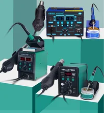 

Hot air gun disassembly and welding table two in one smart phone electronic maintenance constant temperature electric soldering