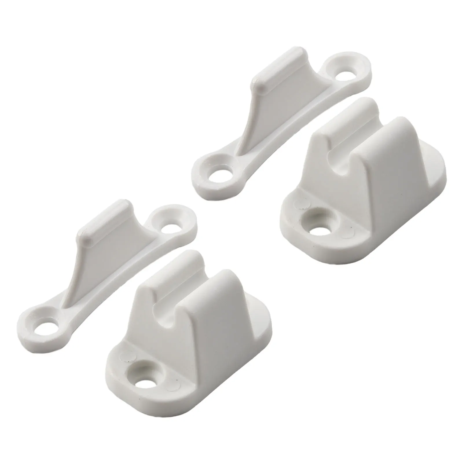 Brand New Door Retainer Catch Door Catch Female Section Male Section Nylon Shocks And Noise White Color 2pcs Elddis
