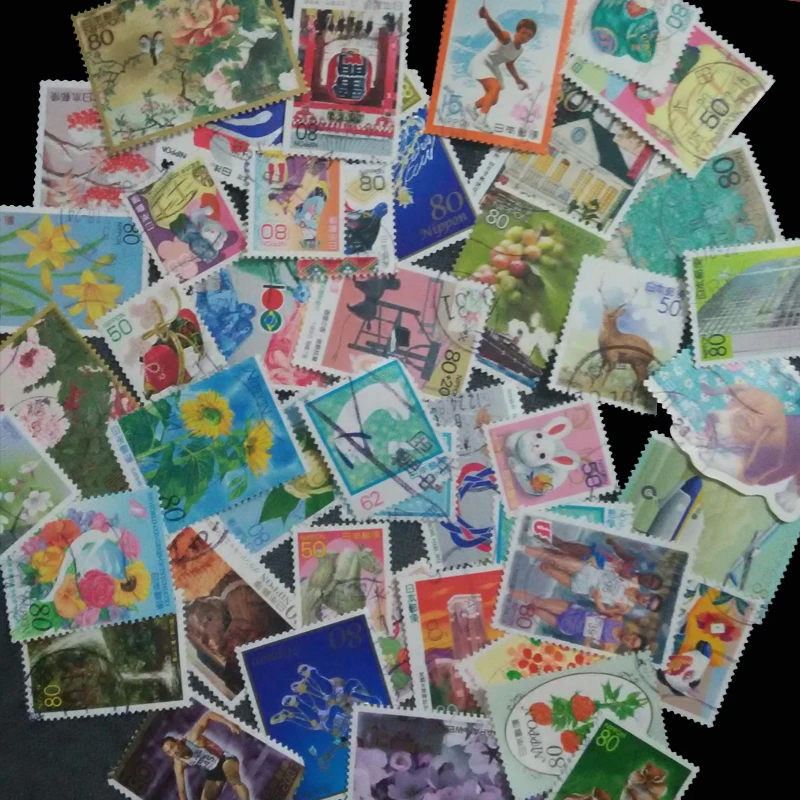 Japanese Postage Stamps 10/50/100 PCS/lot For Collection