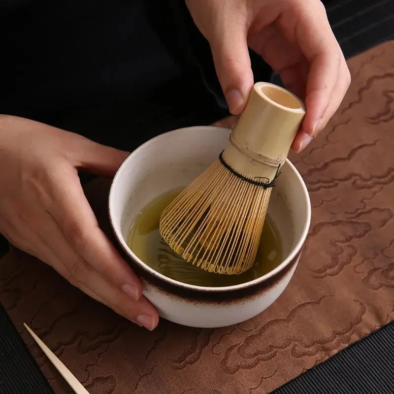 Pure Tea Brush Matcha Tools Matcha Brush Hyakumoto Rikyu Tea Tools Bowl Simple Set Stirring Bamboo tea whisk,matcha brush