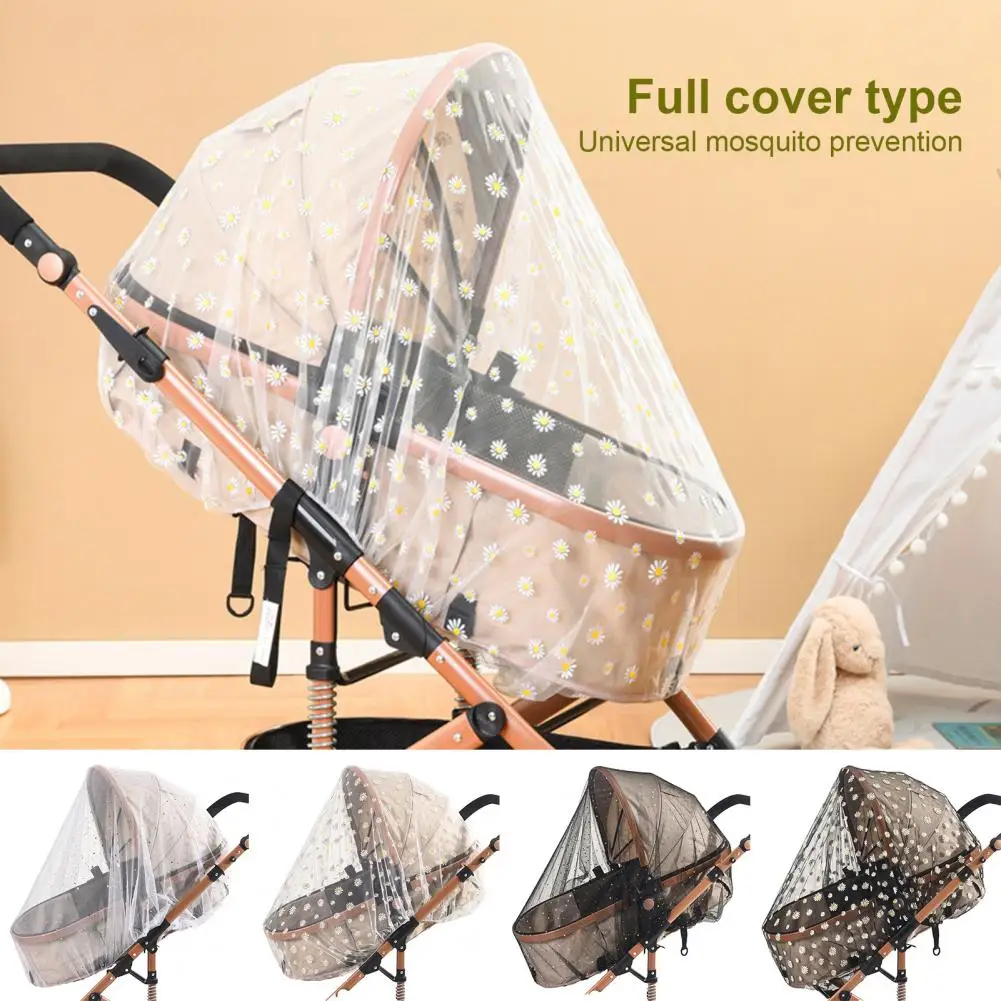 Baby Stroller Mosquito Net Pushchair Cart Insect Shield Net Mesh Safe Infants Protection Mesh Cover Baby Stroller Accessories baby stroller net