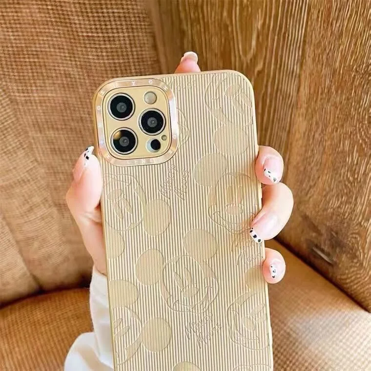 Popular New Disney Mickey Phone Cases For iPhone 13 12 11 Pro Max Mini XR XS MAX 8 X 7 SE 2022 Silicone all-inclusive iphone 13 pro max case leather