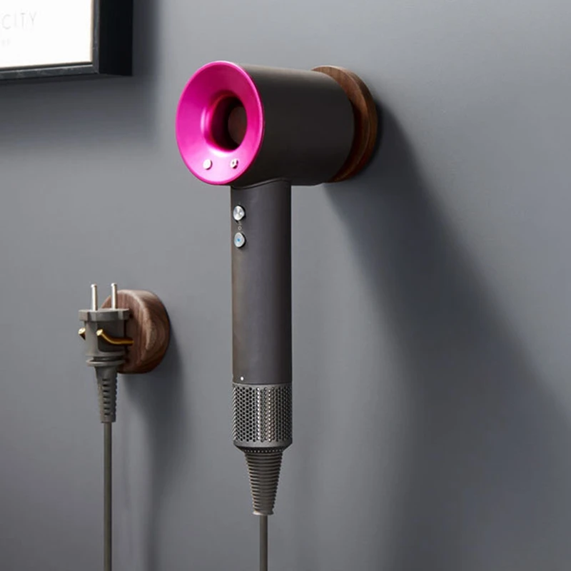 

Настенный кронштейн для Dyson из массива дерева, подставка, аксессуары для ванной комнаты, стойка-Органайзер