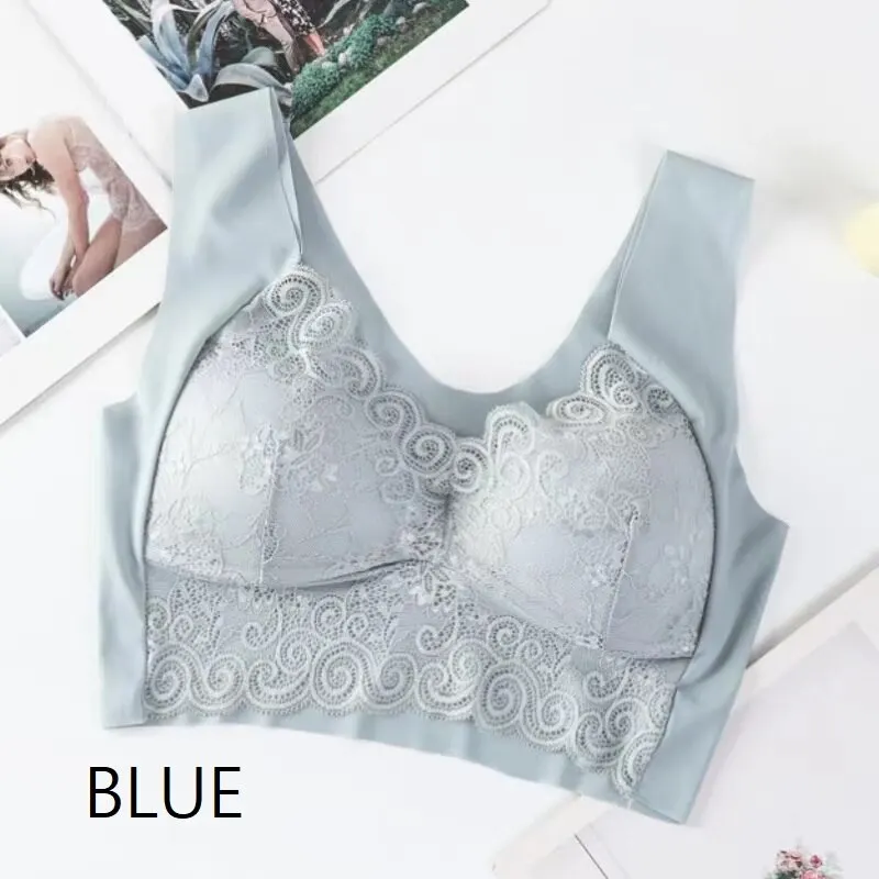 Women Lingerie Bra Lace Camisole Underwear Breathable V Neck Gather Up Soft Comfortabl Casual