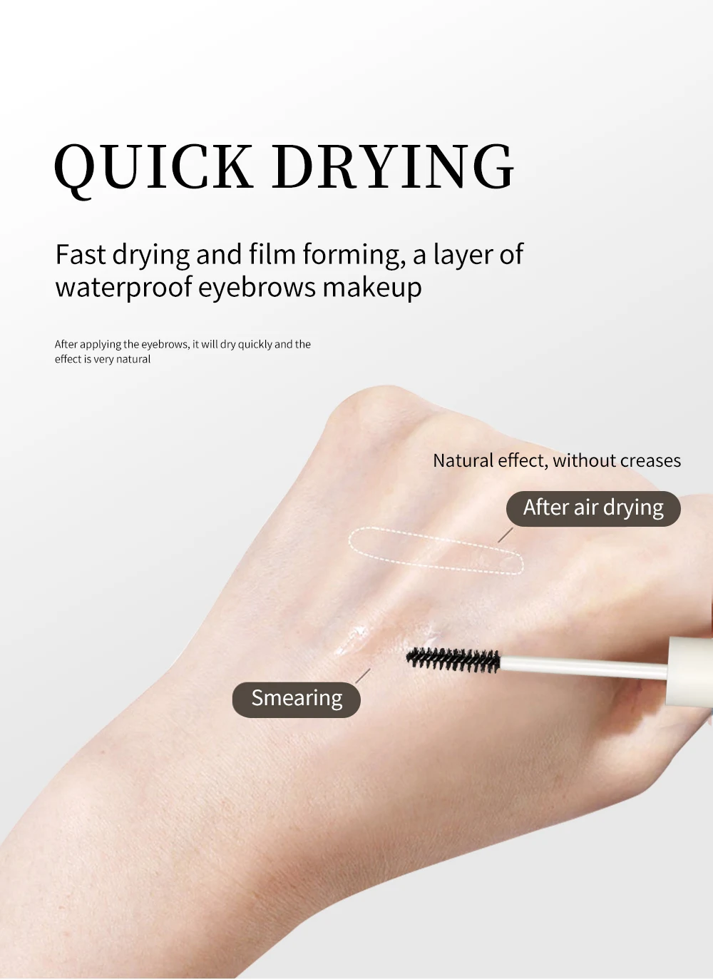 Wasserdichte Augenbrauen Styling Wachs Make-up schnell trocknende dauerhafte Stirn Pomade Einstellung Creme natürliche wilde Augenbrauen Skulptur Seife Kosmetik – Detail 5
