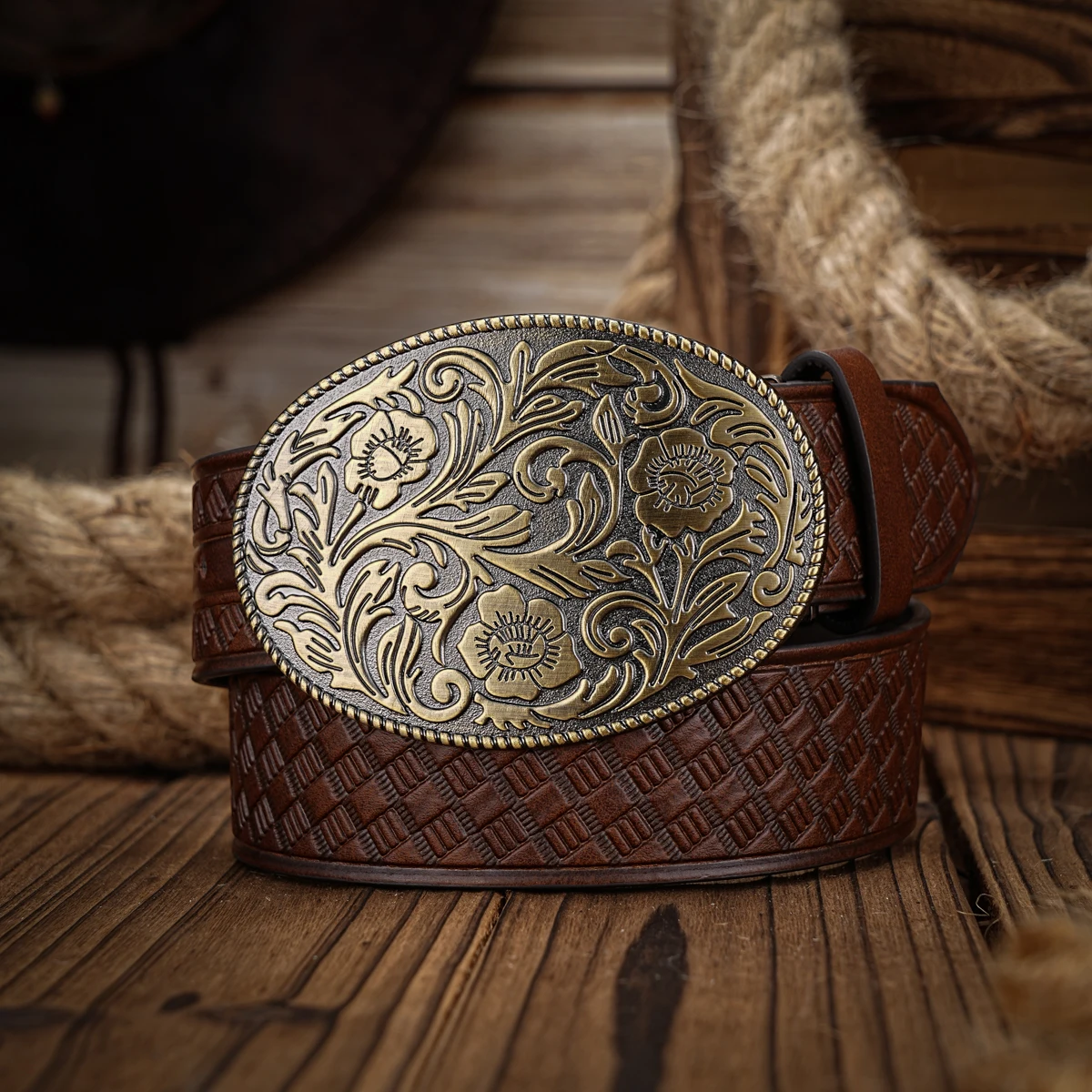 Ein lässiger Retro-Gürtel im Western-Stil für Herren und Damen! PU-Ledergürtel mit Metallschnalle, geeignet für den täglichen Arbeitsgebrauch