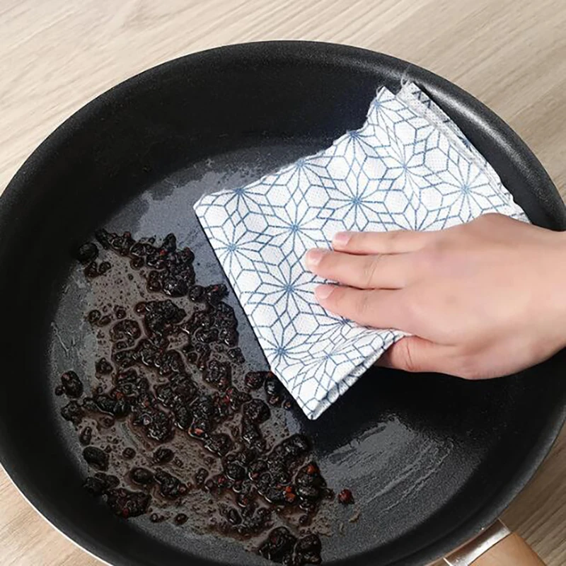 40Pcs Kitchen Roll Lazy Dishcloth Rag Reusable Cleaning Cloths Strong Absorbent Thicken Multi-Purpose Non-Woven Towel