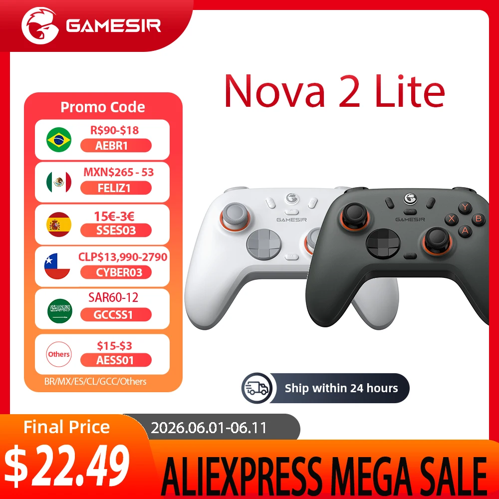 Universal Wireless Game Controller by GameSir Nova 2 Lite