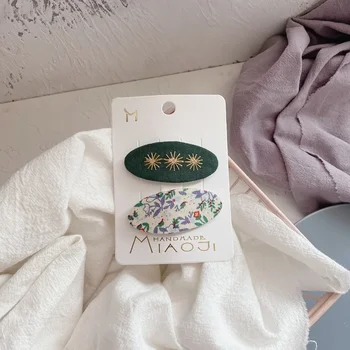 2pcs/set Girls Hair Clip for Baby Princess Sweet Floral Series Hairpin for Toddler Fashion Korean Small Bang Side Clip Headwear 6