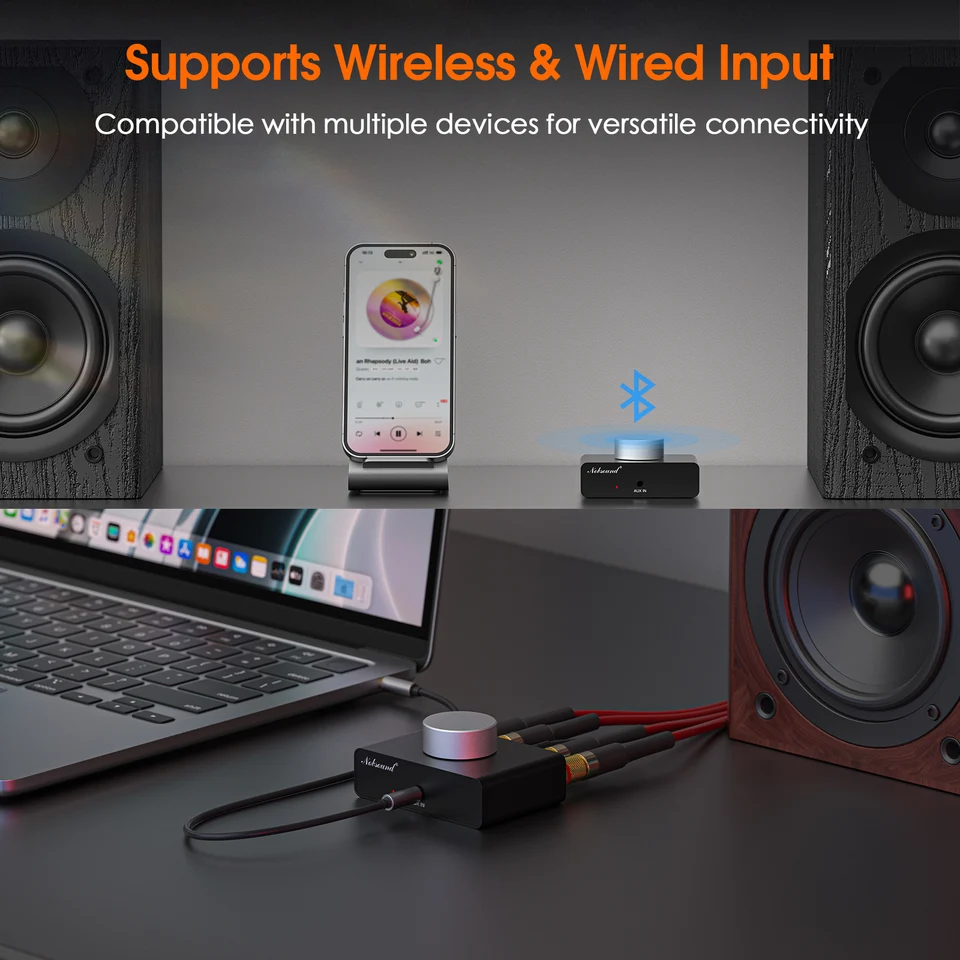 Douk Audio TONE ミニ Bluetooth ステレオアンプ オーディオレシーバー