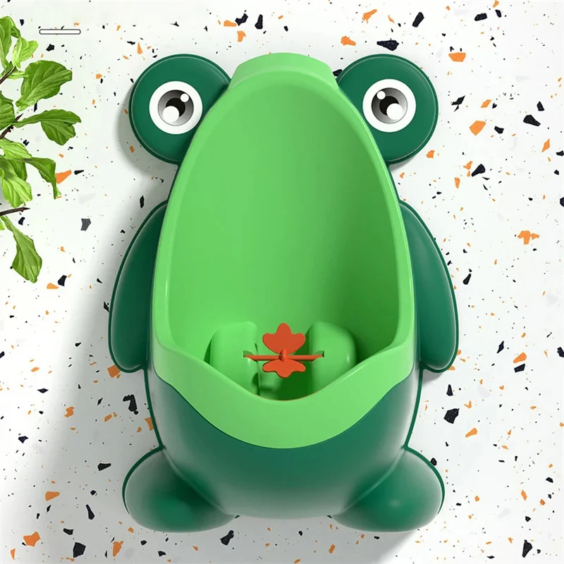 Baby Boy Potty Training Seat Frog Children's Pot Wall-Mounted Urinal for Boys Portable Toilets Connectable Water Pipe