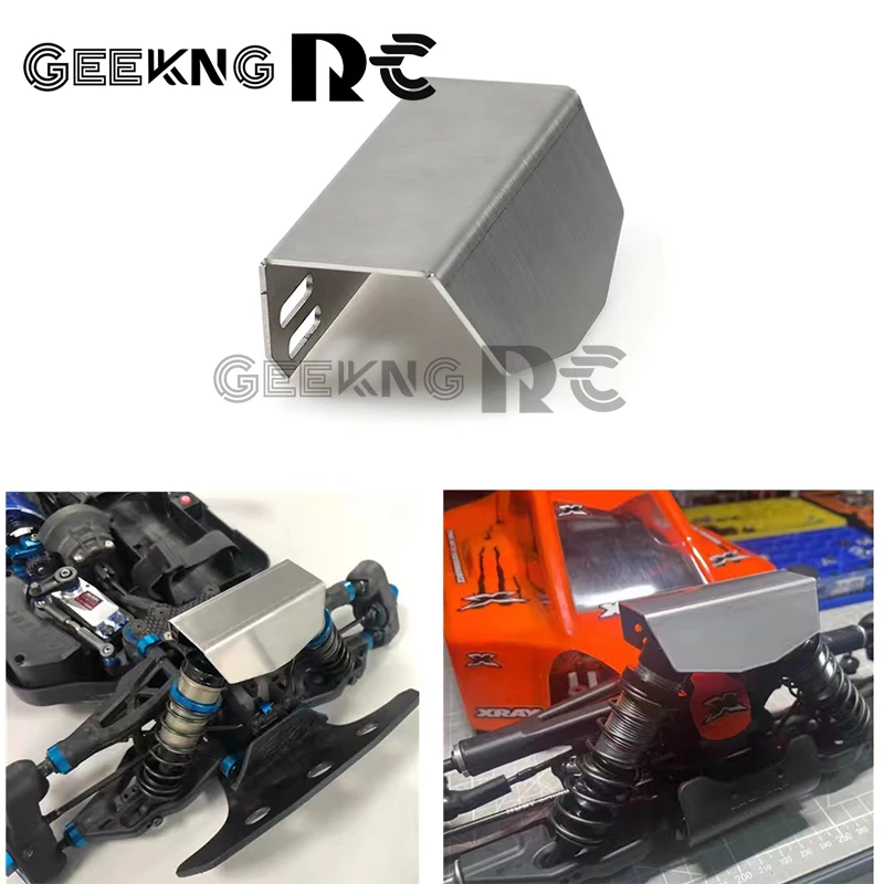 Copertura Di Protezione Dell'Ammortizzatore In Metallo Armatura Della Torre D'Urto Per 1/8 1/10 Arrma Typhon Kyosho Mp10 Xray Xb4 Hobao Hsp Wltoys 144