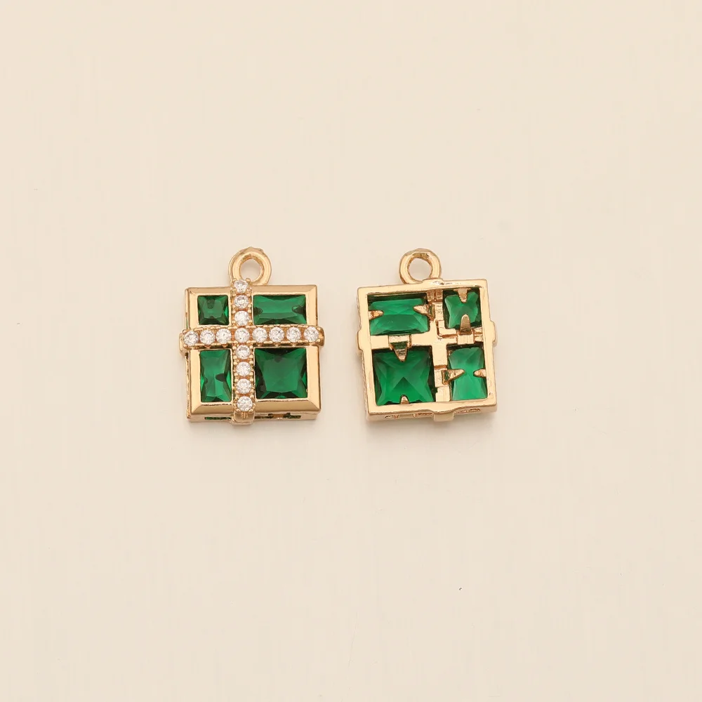 Cordial Design 13*15MM 40Pcs Rhinestone Pendant/Jewelry Findings & Components/Square Shape/Hand Made/DIY Jewelry Parts/CZ Charms - cordial