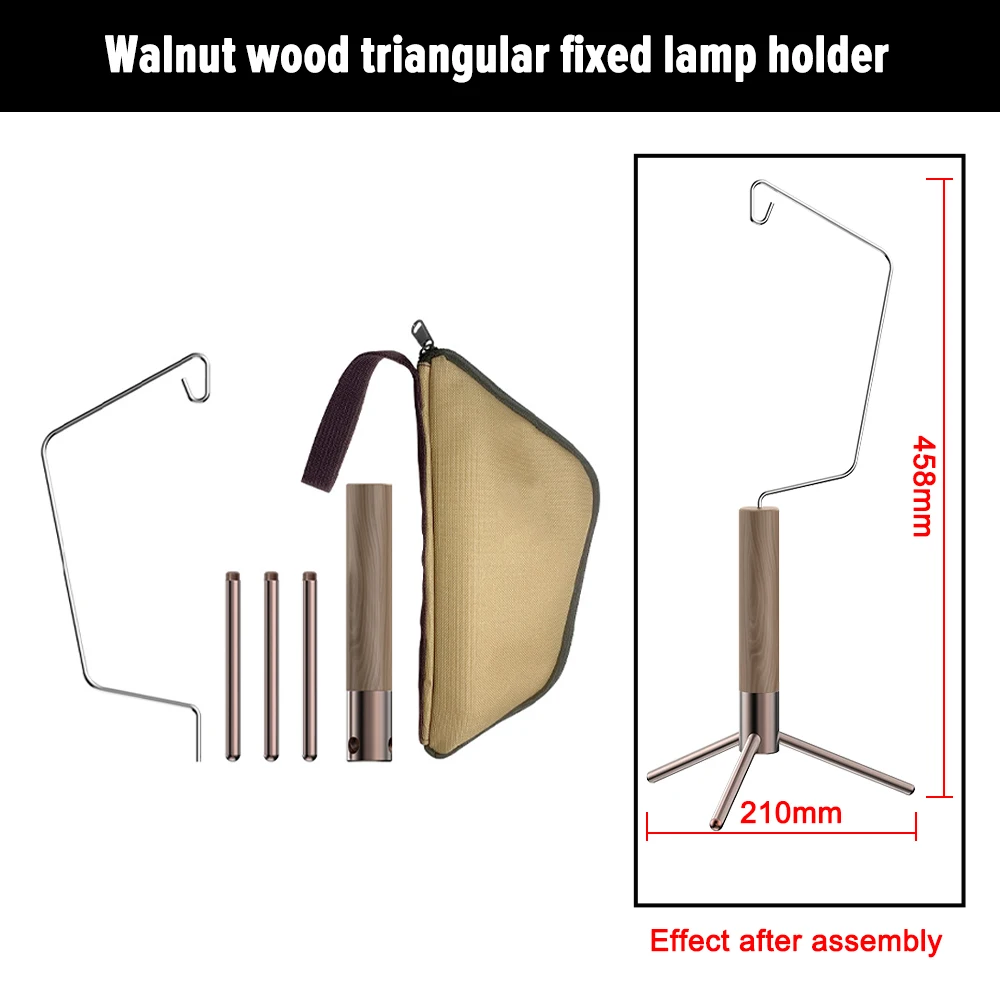 Walnut Lamp Holder