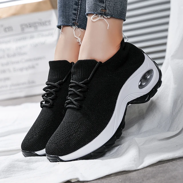 Kadınlar için 2023 ortopedik Sneakers kadın platformu spor ayakkabılar  beyaz siyah kırmızı yürüyüş ayakkabısı kadın kadınlar rahat ayakkabılar -  AliExpress