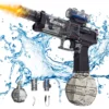 Electric Automatic Water Storage Gun with Light Portable Children Summer Beach Outdoor Swimming Pool Water Spray Shooting Toys 1