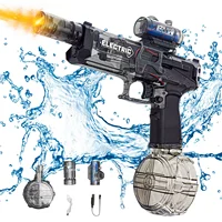 Electric Automatic Water Storage Gun with Light Portable Children Summer Beach Outdoor Swimming Pool Water Spray Shooting Toys 1