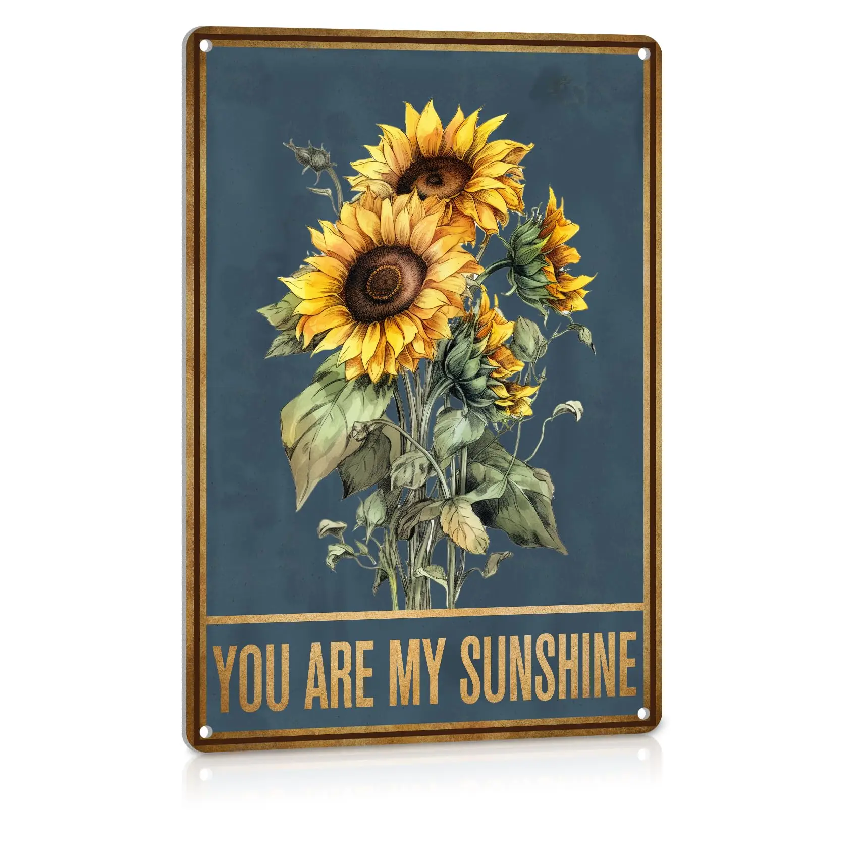 

ALREAR You Are My Sunshine Настенный декор Подсолнух металлический знак винтажный жестяной знак Подсолнух Настенный декор ванной комнаты домашний декор для кухни