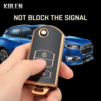 TPU Copertura Della Cassa Chiave Dell'automobile Borsette Fob Per Mazda 2 3 5 6 Alexa Atenza Demio BL BM GJ CX30 CX3 CX-3 CX5 CX-5 CX8 CX-8 CX9 MX5 RX8 CX-9 - TPU Copertura Della Cassa Chiave Dell automobile Borsette Fob Per Mazda 2 3 5 6